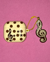 [made] Dot treble clef AirPods case (glossy hard)