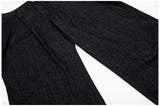 Raw Wide Pintuck Denim Pants