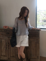 Roll-up half pants