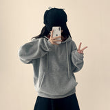 Bay Check Anorak Fleece Semi-Zip Up Hoodie