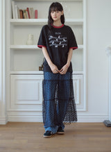 26SS★ Cats Music Ringer Short Sleeve Tee