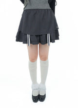 gater tiered skirt(gray)