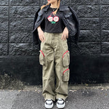 KIRSH X TOKYO BIG CHERRY CROP T-SHIRT - BLACK