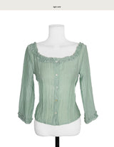 seasalt unoff frill sheer bl