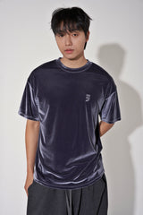 ドロップショルダーベルベット 1/2 T (Charcoal)