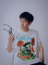 新年巳年Tシャツ（ホワイト）