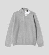 All Day High Neck Modal Semi-Zip-Up Knit