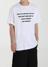 OVERFIT FOAM LETTERING T-SHIRT