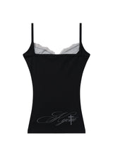 レース スリーブレス (BLACK)