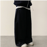 Angel Wing Star Pocket Embroidery Wide Banding Pants