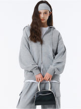 [Unisex] ベーシックラインオーバーフィット2ウェイジップアップ (4color)