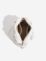 Vintage Multi-Pocket Shirred Boston Shoulder Bag