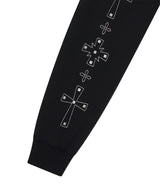CROSS STUD HOOD ZIP UP