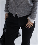 Pedit nonfade raw denim pants