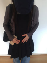 Shirring V-neck cardigan (4 colors)