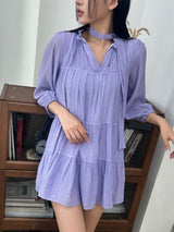 Grape scarf dress