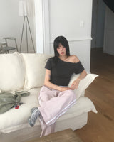 ボヘムスタッド ワンショルダー ピグメント ショートスリーブ Tシャツ