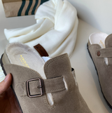 Kyren Rest fur suede mule