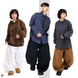 リアルワイドダブルニーポケットパンツ