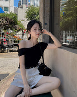 Bibi off-shoulder knitwear