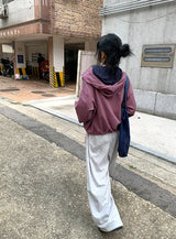 Quanta Check Loose-Fit Semi Crop Wind Jacket