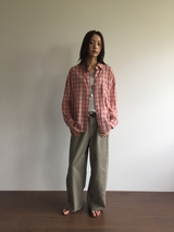 [SET]Mute Curved Pants + Belt