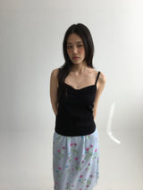 シェール レース スリーブレス(3color)