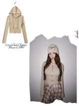 Smoothie Slim Ribbed Hood Zip-Up
