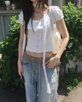 スナップパフTシャツ