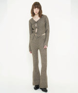COLOR KNIT FLARE PANTS