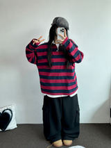 ワッフルパンチング 🧇ワイドカーゴパンツ 🩶🖤2カラー