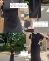 【MADE】cooling short sleeve t-shirt dress