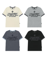 ヘブンセントカラーレイヤードロールアップTシャツ -ミランジェグレー
