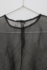 オーガンザパフトップ (ブラック)