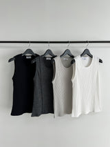 Madrid Cut Ribbed Sleeveless