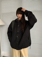 [unisex] カランヌカラーフードミリタリージャケット
