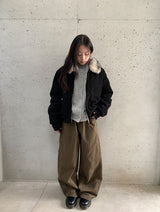 ハグインカットコットンバルーンワイドパンツ