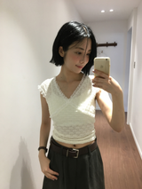 Dolly cap sleeve t-shirt (2color) 
