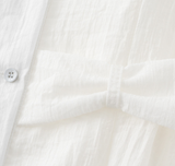 Lina Ribbon Collar Blouse