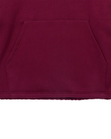 25FW WOVEN QUILTING WIDE HOODIE WINE