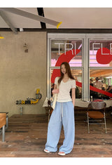 ホワイトレースホルターレイヤードショートスリーブTシャツ