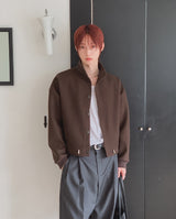 Sven Suede High-Neck Cardigan