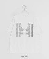 [unisex] ムートレタリングオーバー半袖Tシャツ