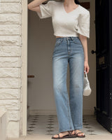 Rojae wide denim pants