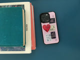 quilted patch epoxy phone case