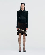 Layered Knit Top _ BLACK