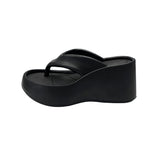 (+8cm) Rush Color Matching Platform Sole Flip Flops