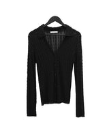 Lay See-through Embossed Lace Cardigan