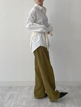 [Unisex] ソリッドコットンオーバーフィットシャツ