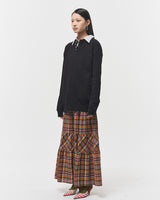 Bluesf merino wool henry neck knitwear - Black